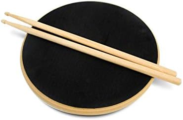 15.7" Double Sided Silent Drum Practice Pad & 16" Drumstick Set by Trademark Innovations Trademark Innovations