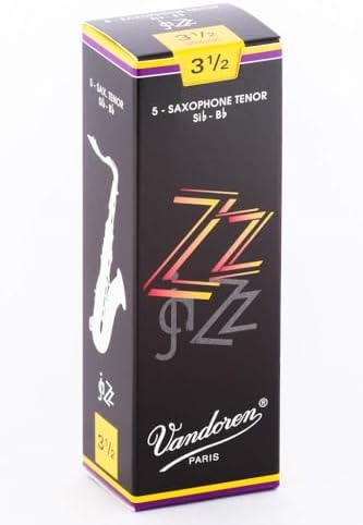 Vandoren SR422 Tenor Sax ZZ Reeds Strength 2; Box of 5, Black Vandoren