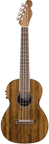 Укулеле Fender Rincon Tenor V2, цельный овангкол, система Fishman Kula, в комплекте с чехлом Fender