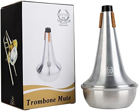 Rhythm Trombone Mute,Trombone Mute Silencer,Lightweight Aluminum Trombone Practice Mute Rhythm