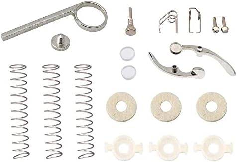 Jiayouy 20Pcs Trumpet Drain Valve Key Spit Spring Felt Washer Piston Guide Set Trumpet Valve Replacement Parts Jiayouy