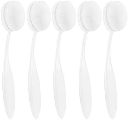 UNIMEIX 5 Pack Blending Brushes for Card Making Blending Tools for Drawing Blending Brush Blender（Size 3, 1.18" Brush Head, White） Unimeix