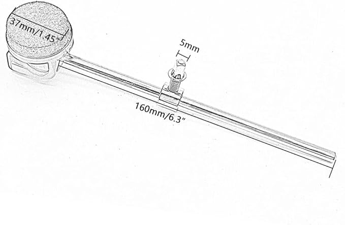 Бас-барабанный механизм TUOREN с металлическим молотком Cobra и войлочным наполнением, универсальный аксессуар TUOREN