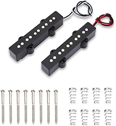 Bass Pickup Humbucker Pickup, 2Pcs Open Bridge Pickup Black For 5 String Jazz Bass Jb Electric Bass Guitar 5 String Bass Pickup Jazz Bass V Pickups Vbestlife