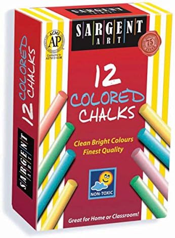 Sargent Art 66-2010 12-Count Colored Dustless Chalk Sargent Art