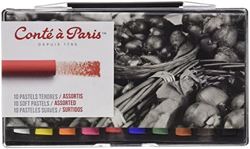 Conté à Paris Soft Pastels with 10 Assorted Colors Conté à Paris