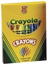 Мелки Crayola: 8 цветов, 3 уп., яркие и прочные – классика для всех возрастов Crayola