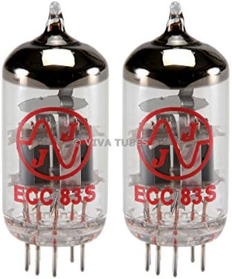 Пара вакуумных ламп JJ Electronics Tesla 12AX7 ECC83-S с одинаковым усилением, новая в упаковке JJ Electronic