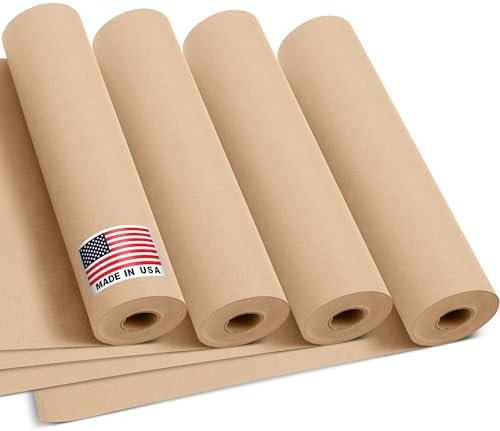 12" x 1200" (100 ft) Natural Kraft Paper Roll – Non-Toxic, Odorless, 100% Recyclable Packing Paper, Brown Wrapping Paper for Shipping, Packaging, Crafting & Gift Wrapping Paclord