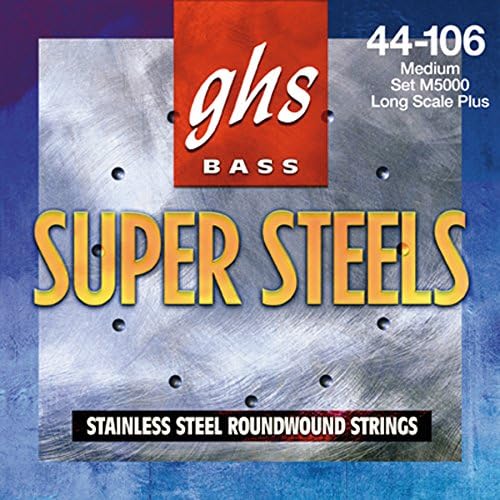 GHS 6-String Bass Super Steels Fits 34" 27-126 6L-STB GHS Strings