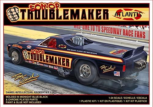 Atlantis Son of Trouble Maker El Camino Funny car Plastic Model kit Tom Daniel Atlantis