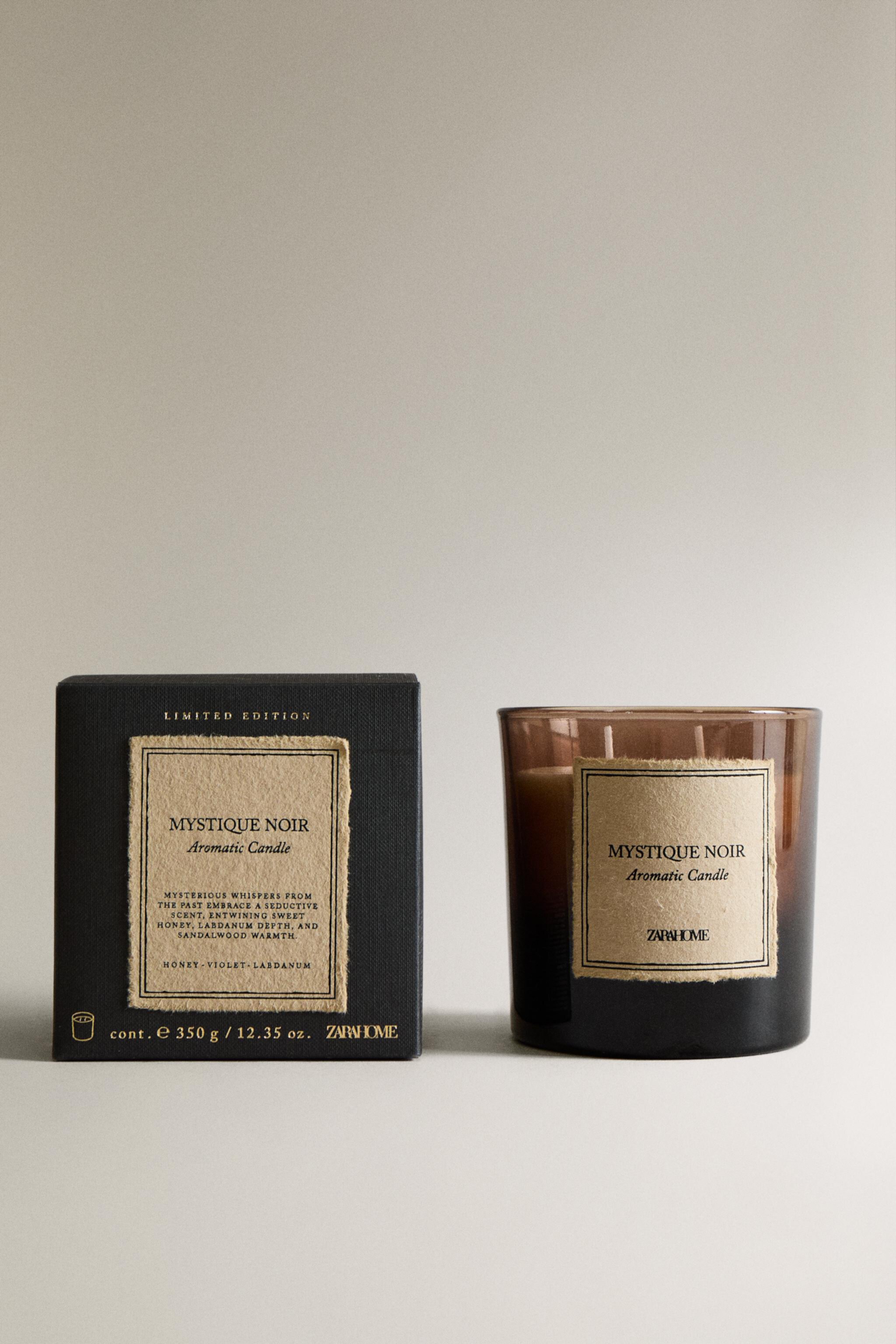 (350 G) MYSTIQUE NOIR SCENTED CANDLE Zara Home