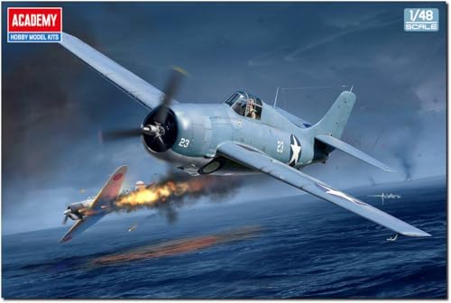 Academy 1/48 USA F4F-4 Wildcat Battle of Midway Plastic Model 12355 (Airplane) Academy