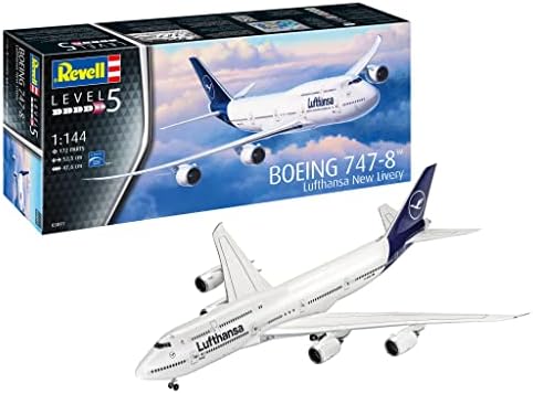 Revell 03891, Boeing 747-8 Lufthansa New Livery, 1:144 Plastic Scale Model Revell