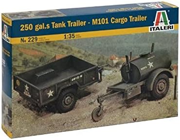 1/35 250 Gal S Tank Trailer & N101 Cargo Trailer, United States Armies Italeri