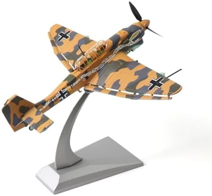 Junkers Ju 87 Stuka 1/72 Metal Dive Bomber Model German WWII Military Diecast Ground Attack Aircraft Model Prebuilt Kits with Display Stand for Collection or Gift Nuotie