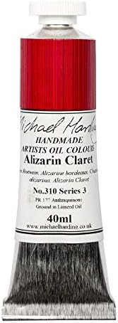 Michael Harding Artist Oil Colours, Alizarin Claret, 40ml Tube, 30940 Michael Harding