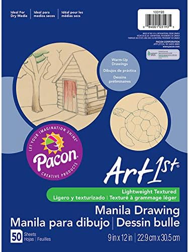 Pacon Corporation Cream Manila Drawing Paper 9 X 12 Pacon