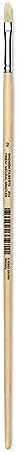 Utrecht Rhenish Pure Hog Bristle Brush - Filbert, Size 2, Long Handle Utrecht