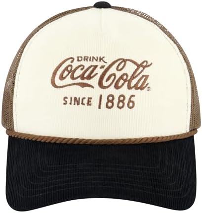 Coca Cola Hat, Adjustable Baseball Cap with Curved Brim, One Size Concept One