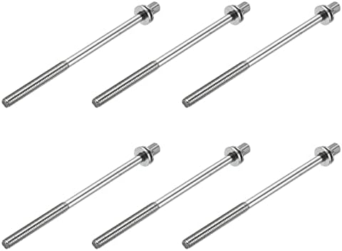 MECCANIXITY Drum Tension Rods M5 x 100mm for Bass Drum Hardware Parts Accessory Pack of 6 Meccanixity