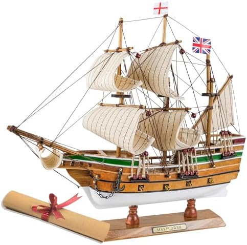 SAILINGSTORY Wooden Model Ship Mayflower 1/100 Scale Replica Sailing Ship Model Sailboat Decor HOME DECOR SAILINGSTORY