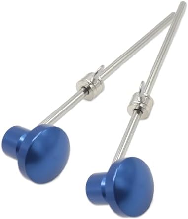 CashBeat Aluminum Alloy Bass Drum Pedal Beater - 19.5cm Length, Sturdy Hammer Head, Ideal Percussion Instrument Accessory for Enhanced Drumming Experience - Blue, 2 Pieces CashBeat