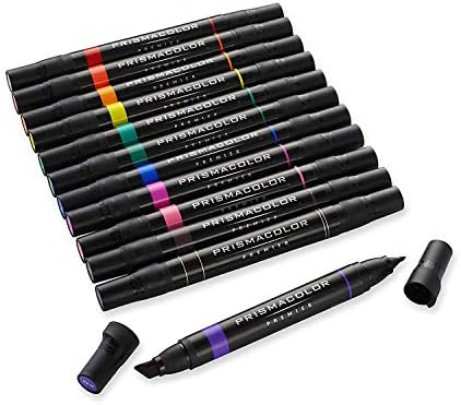 Prismacolor® Premier® Double-Ended Art Markers, Primary/Secondary Colors, Set of 12 Prismacolor