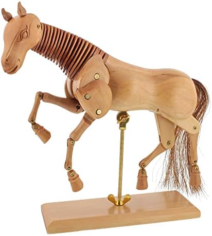 U.S. Art Supply Wooden 16" Horse Artist Drawing Manikin Articulated Mannequin U.S. Art Supply