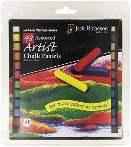 Jack Richeson 400107 Square Jackson Pastels (Set of 48), Assorted Jack Richeson