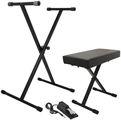 On-Stage KPK6520 Keyboard Stand/Bench Pack with KSP20 Sustain Pedal OnStage