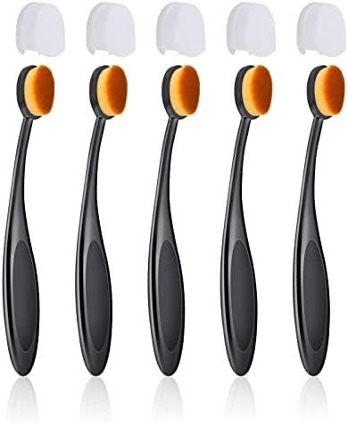 UNIMEIX 5 Pack Blending Brushes for Card Making Art Blending Tools Blender Brush Ink Blending Brushes for Crafts Brown with Cover… Unimeix