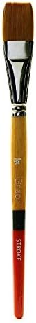 Princeton Snap! 9650ST-075 Taklon Stroke Brush, Gold Darice