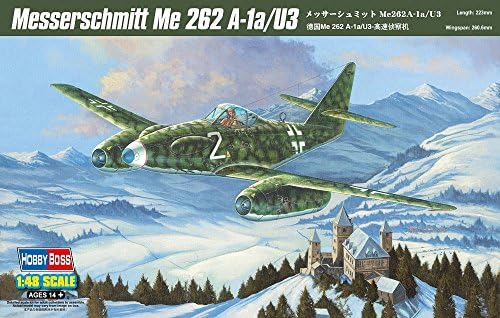 Hobby Boss Messerschmitt Me 262A-1a/U3 Airplane Model Building Kit Hobby Boss