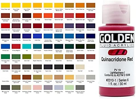 1 Oz Fluid Acrylic Color Paints Color: Titan Buff GOLDEN