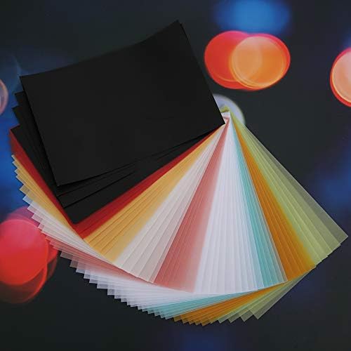 50Pcs Colored Cardstock, Coloured Sulfuric Paper Coloured Card Paper for Art, Printing and Reproduction Purposes 15x10cm Topincn