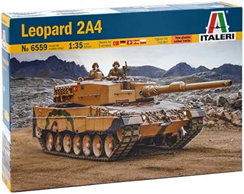 TAMIYA Italeri 510006559 1:35 Модель танка Leopard 2A4, новейшая резина и высококачественные материалы Tamiya