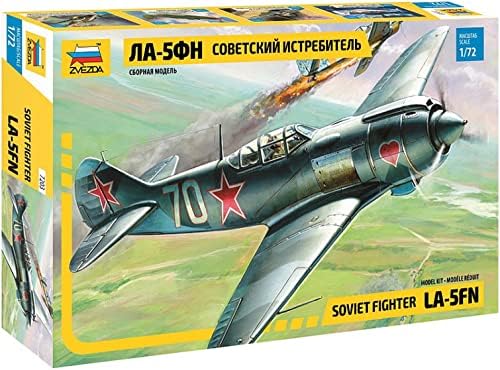 ZVEZDA 7203 Lavochkin La-5FN Soviet Fighter - Plastic Model Kit Scale 1/72 42 Details Lenght 4.25" Zvezda