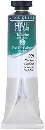 Sennelier Rive Gauche Fine Oil Color for Artists, 40ml Tube, Forest Green 899 Sennelier