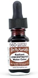 Концентрированные акварельные краски Dr. Ph. Martin's, Цвет Кофе 56D, 15 мл, для художественной графики и аэрографии Dr. Ph. Martin's