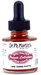 Жидкие акриловые краски Dr. Ph. Martin's Spectralite Private Collection (18 шт.) в бутылках по 30 мл, цвет терракота Dr. Ph. Martin's