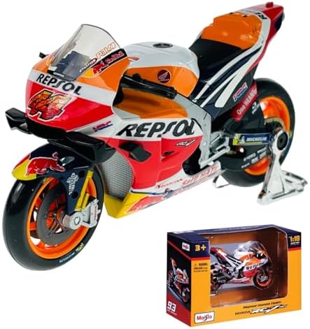 Bburago 1/18 Scale 36372 - Repsol Honda Team Rc213V Motorcycle Bike MotoGP - #44 Pol Espargaro Bburago