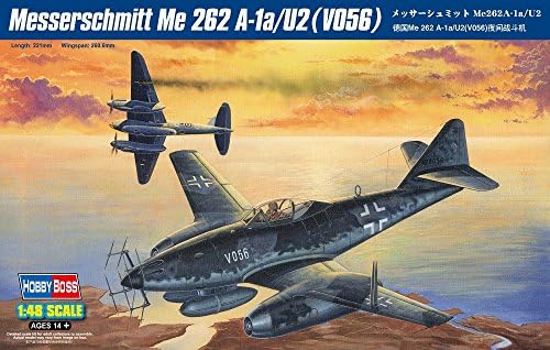 Hobby Boss Messerschmitt Me 262A-1a/U2 (V056) Airplane Model Building Kit Hobby Boss