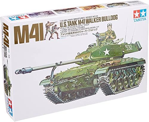 Модель танка Tamiya M41 Walker Bulldog, 1/35, комплект с тремя фигурами и детализированной пластмассовой гусеницей Tamiya