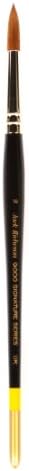 Jack Richeson 9000 Series Synthetic Short Handle Watercolor Round Brush, Size 10 Jack Richeson