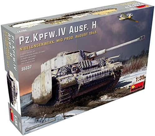 MiniArt MIN35337 1:35-Pz.Kpfw.IV Ausf H Nibelungenwork Mid Prod Scale Model kit, Unpainted MiniArt