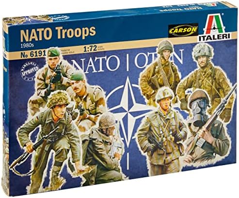 Italeri 510006191 1:72 Fig. NATO Troop Model Construction Kit, Multi-Color Italeri