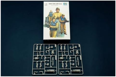 Trumpeter WWII US Navy LCM Crew Figure Set, Scale 1/35, 3-Pack Trumpeter