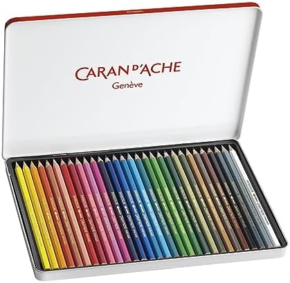 CREATIVE ART MATERIALS Swisscolor Pencils Metal Box, Set of 30 (1285.730) CARAN d'ACHE