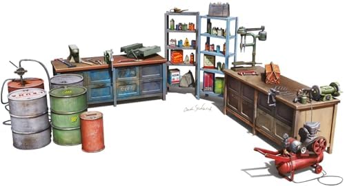 Miniart 1:48 Garage Workshop MiniArt